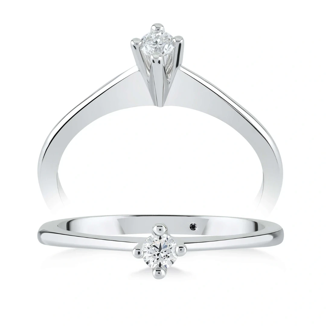 0,16 Karat Tektaş Pırlanta Yüzük