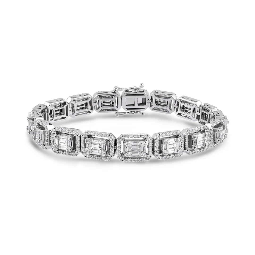 5.00 Karat Pırlanta Baget Bileklik