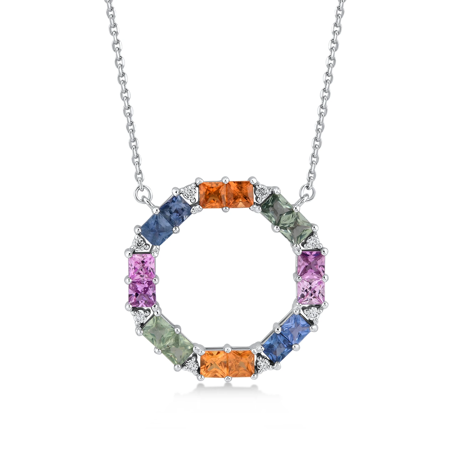 1,78 Karat Pırlanta Safir Kolye