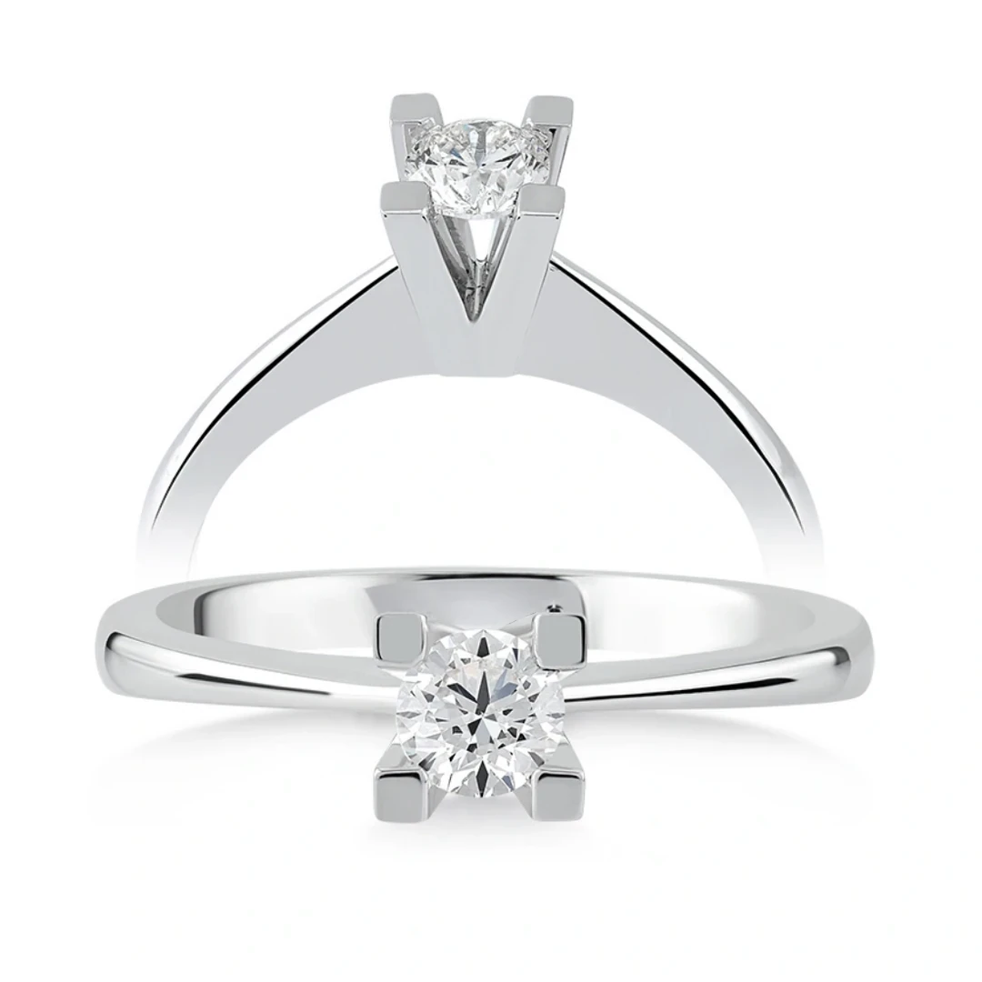 0,12 Karat Tektaş Pırlanta Yüzük