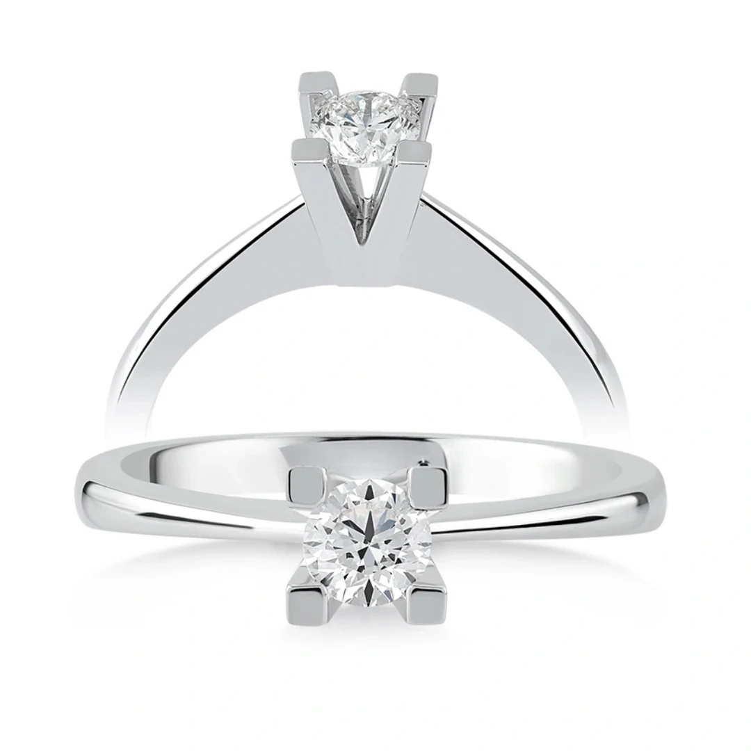 0,16 Karat Tektaş Pırlanta Yüzük