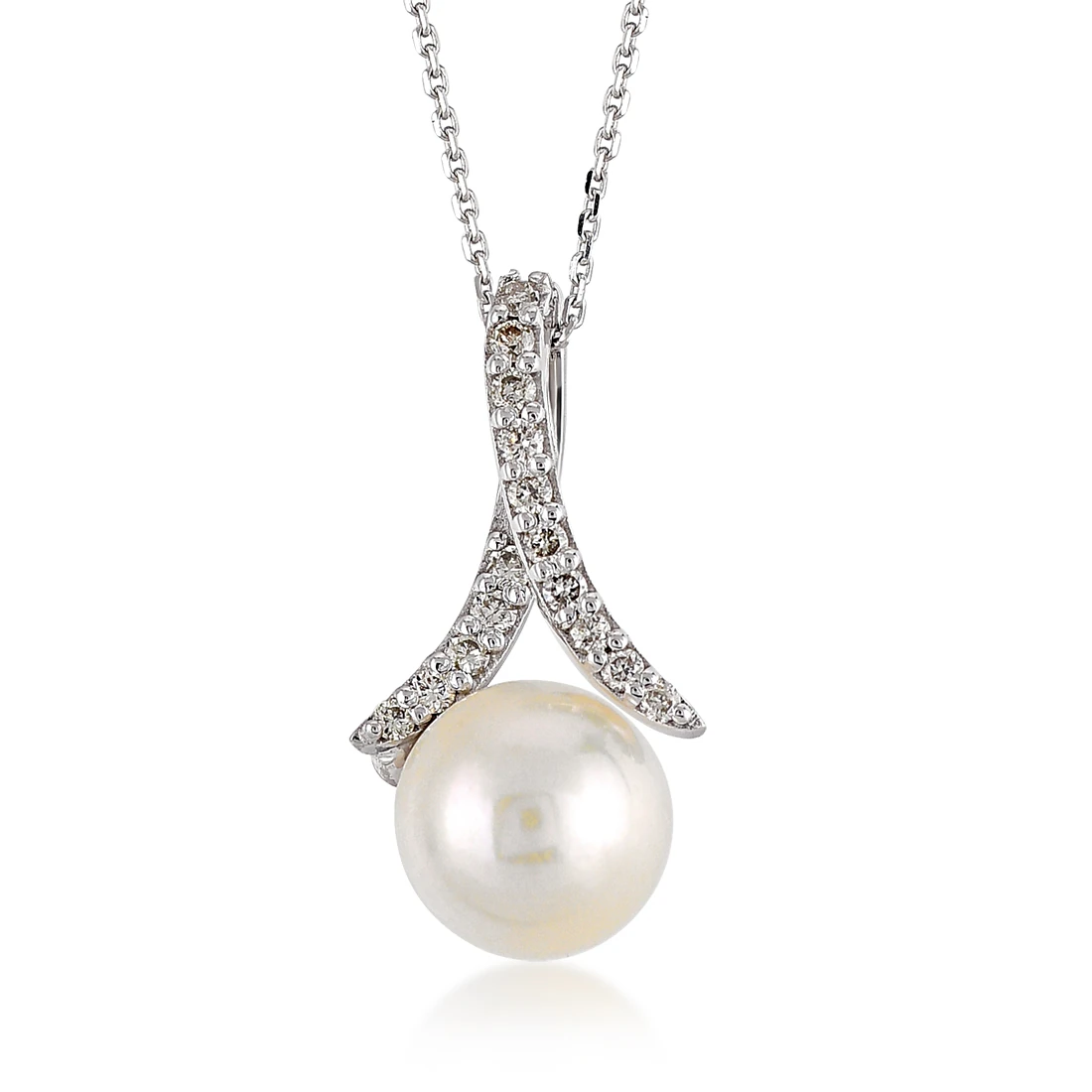 Pırlanta Tasarım İnci Kolye