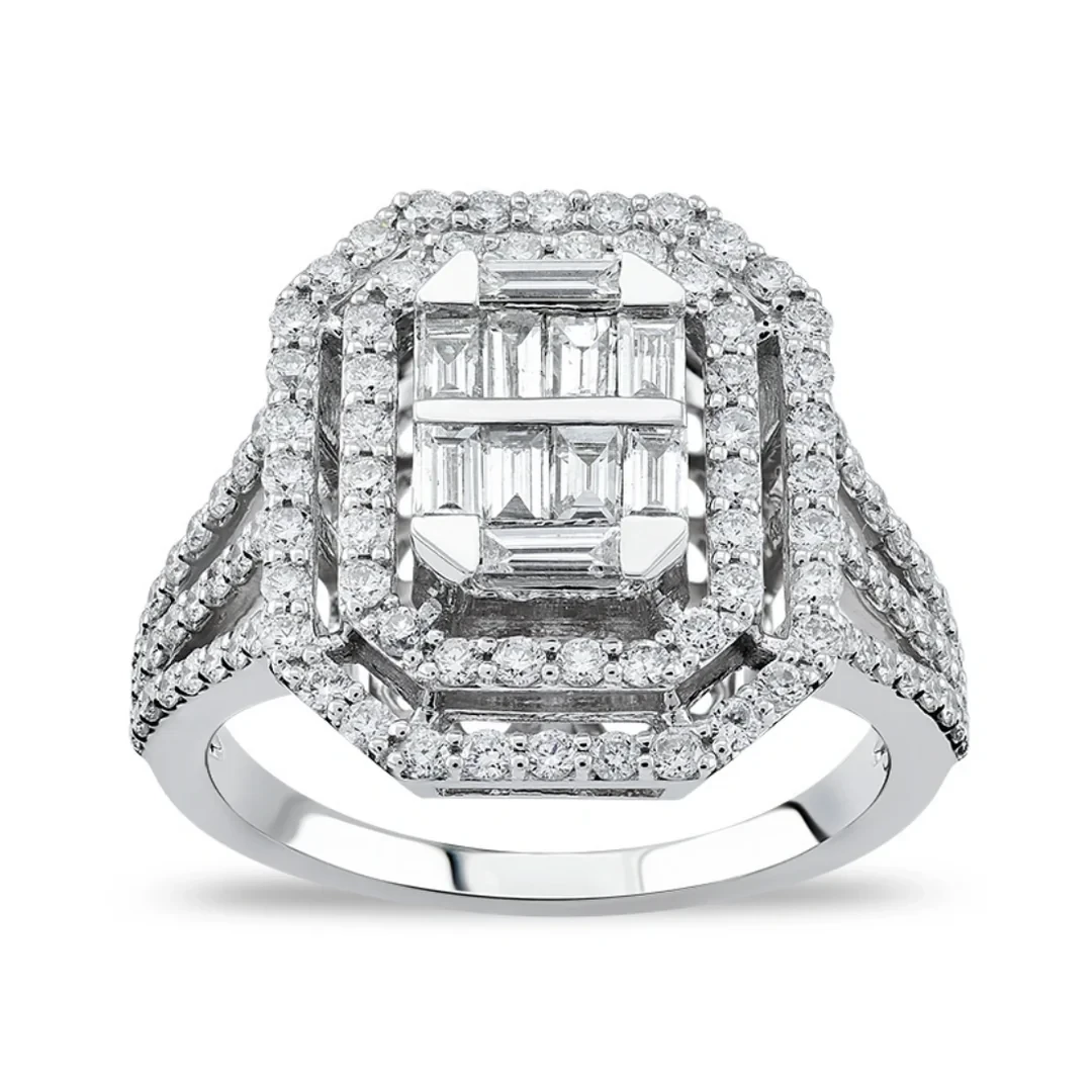 1,09 Karat Pırlanta Baget Yüzük