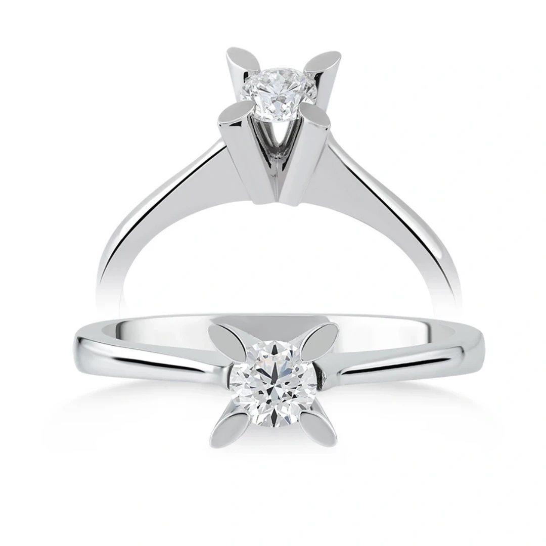 0,32 Karat Tektaş Pırlanta Yüzük