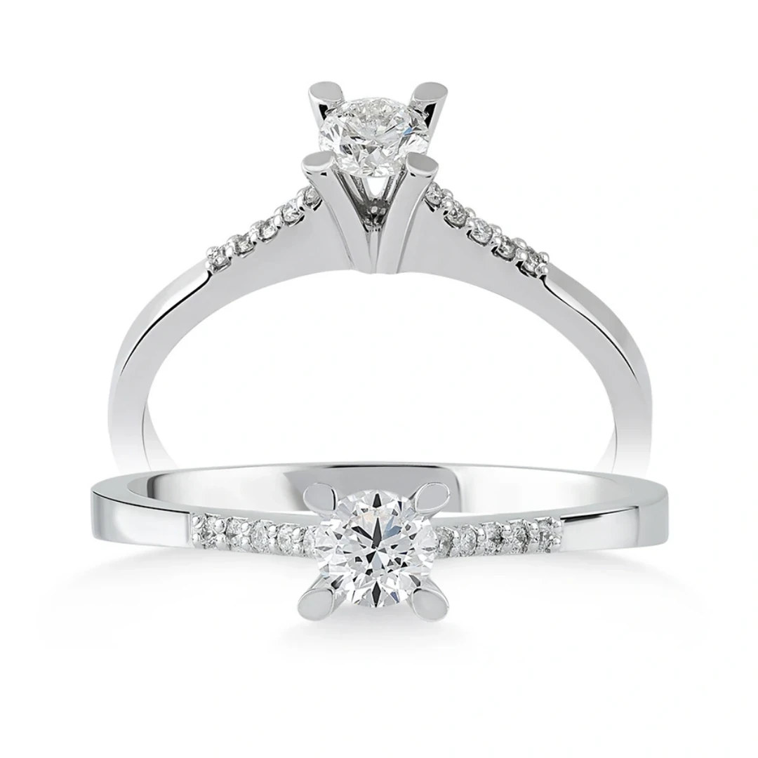 0,24 Karat Tektaş Pırlanta Yüzük