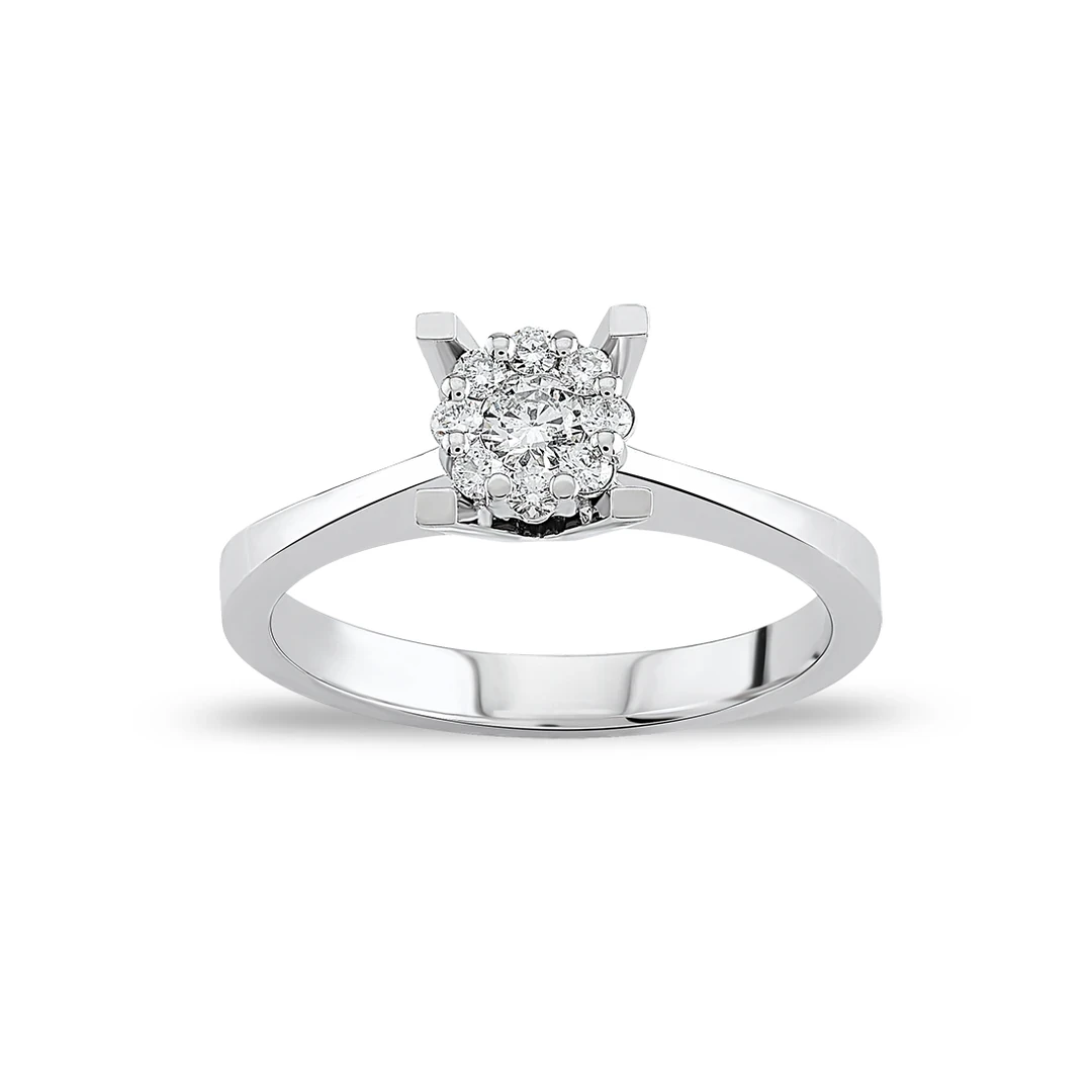 0,21 Karat Tektaş Pırlanta Yüzük