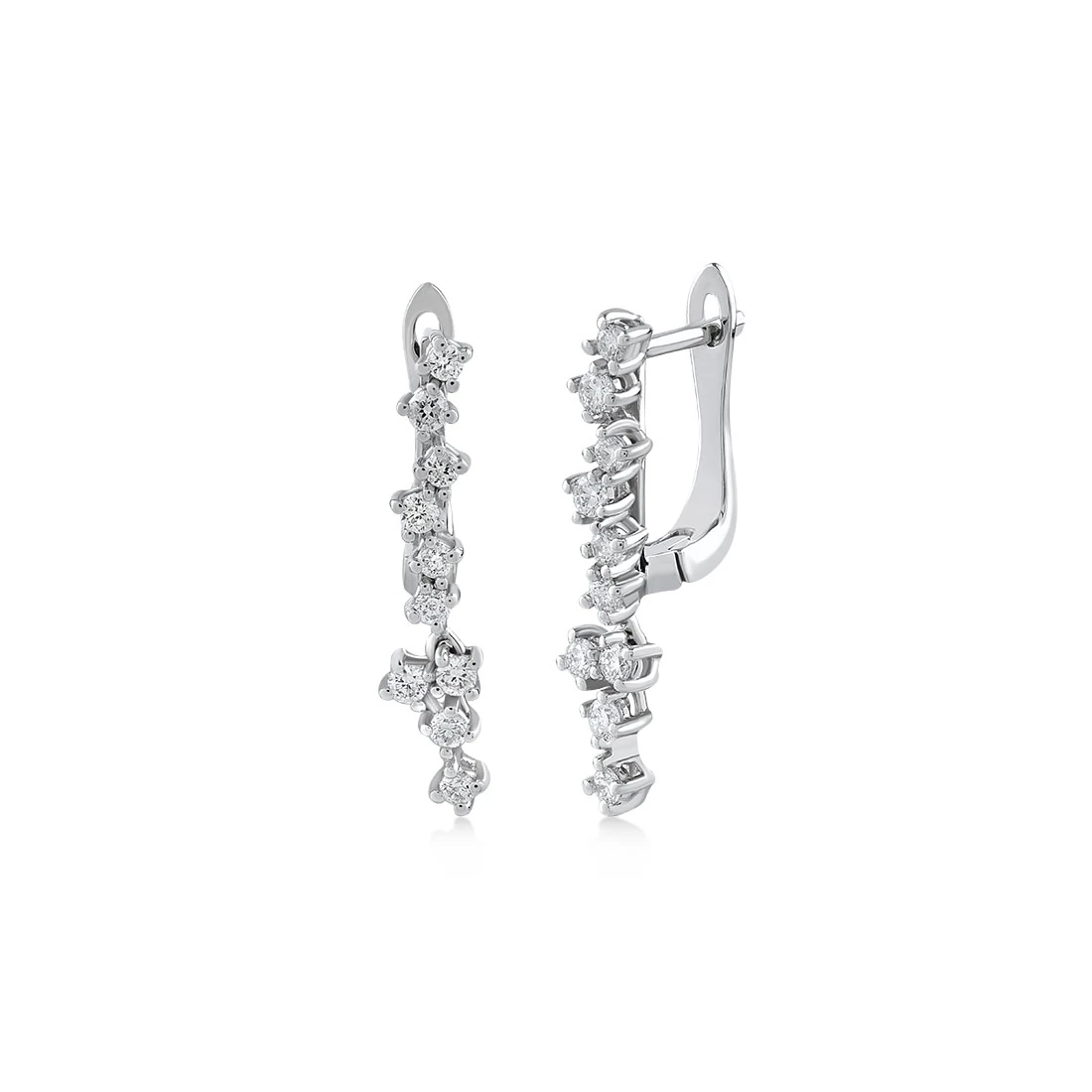 0,44 Karat Tasarım Pırlanta Küpe