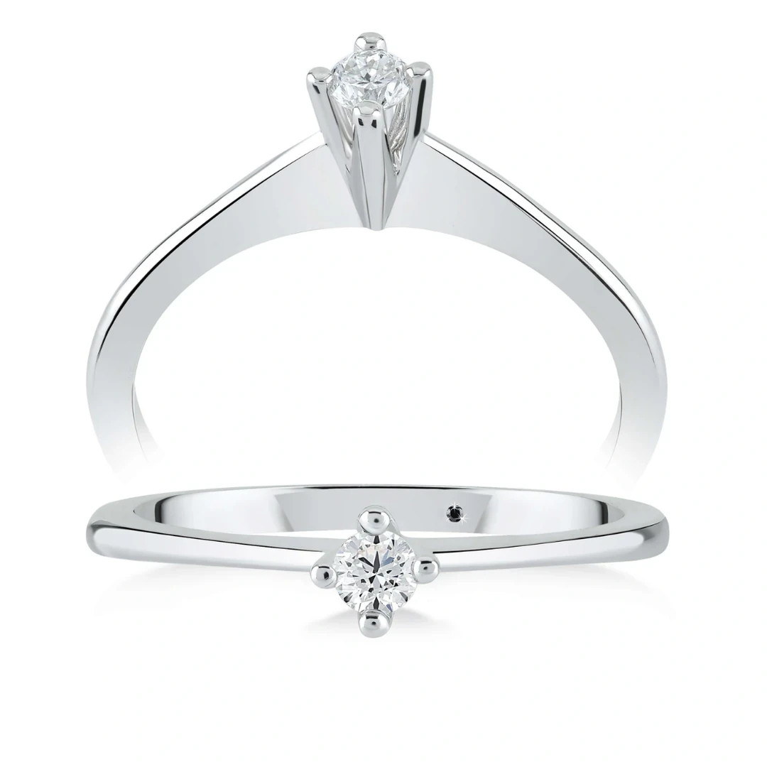 0,23 Karat Tektaş Pırlanta Yüzük