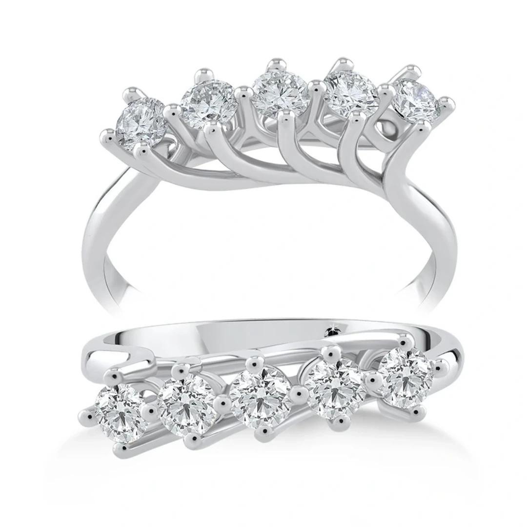 0,45 Karat Pırlanta Beştaş Yüzük