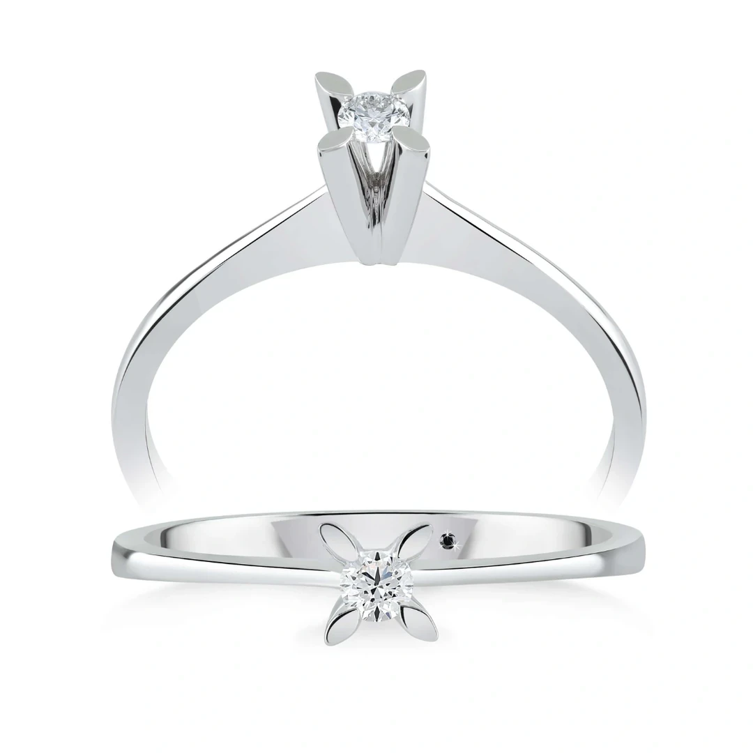 0,11 Karat Tektaş Pırlanta Yüzük