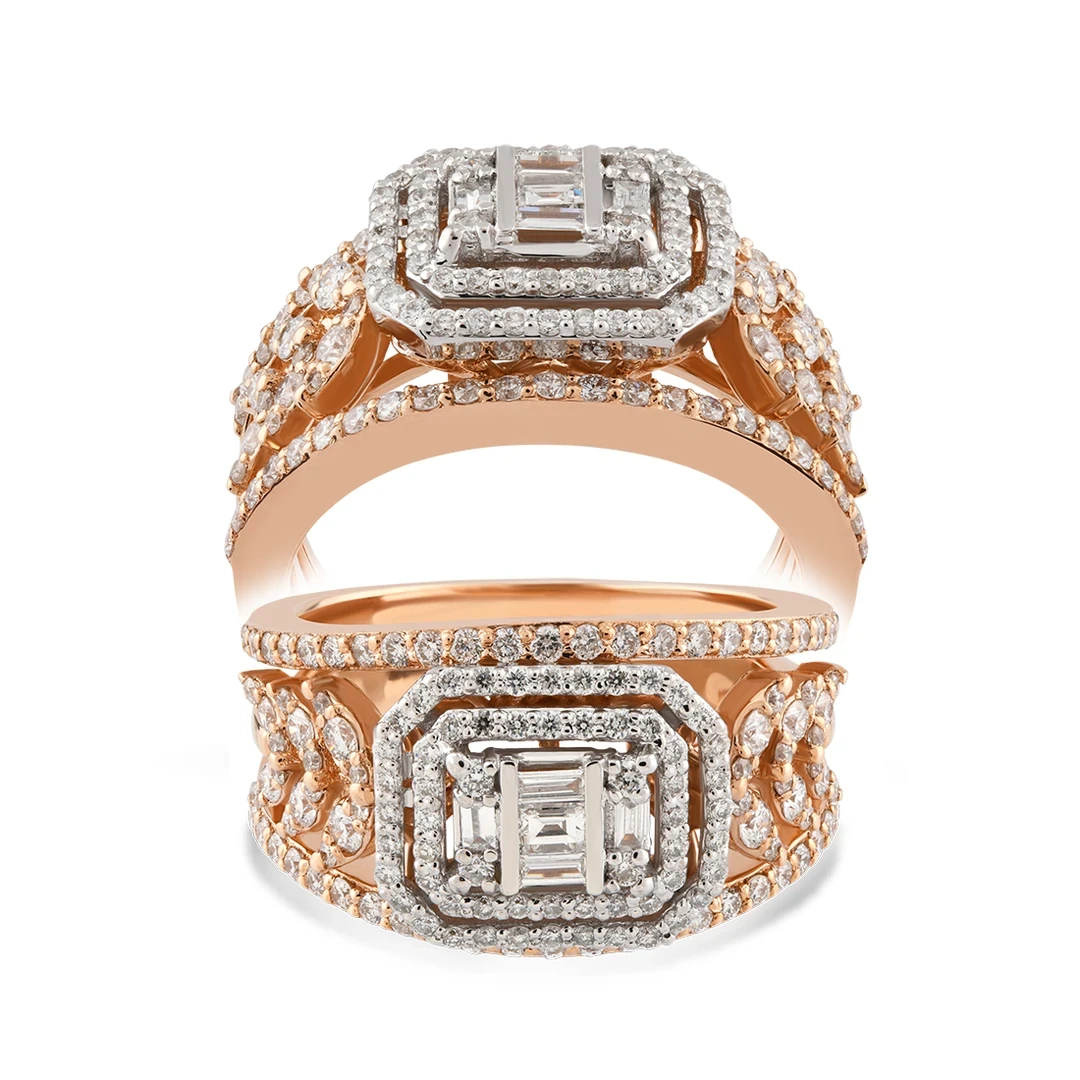 0,95 Karat Pırlanta Baget Tasarım Yüzük