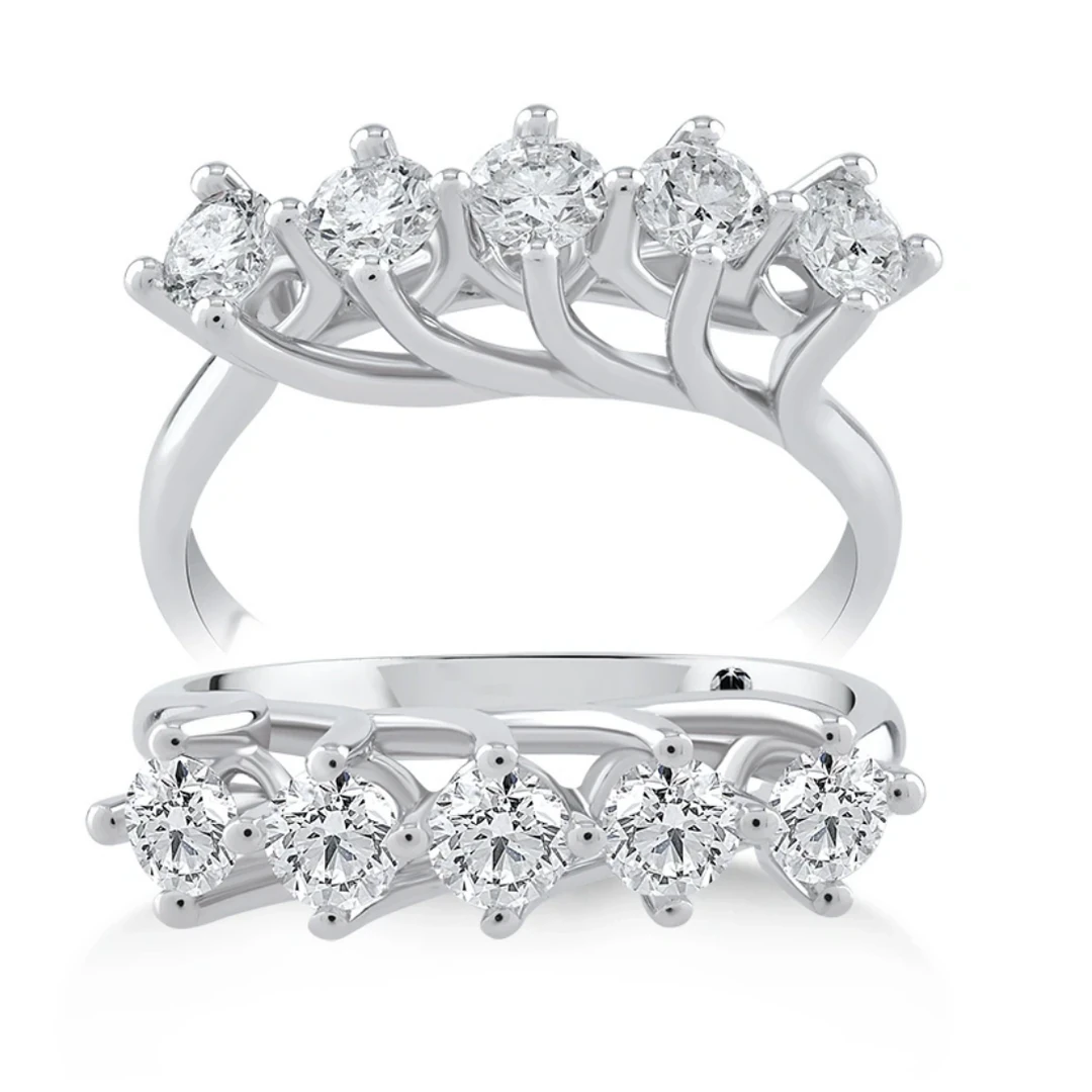 0,65 Karat Pırlanta Beştaş Yüzük