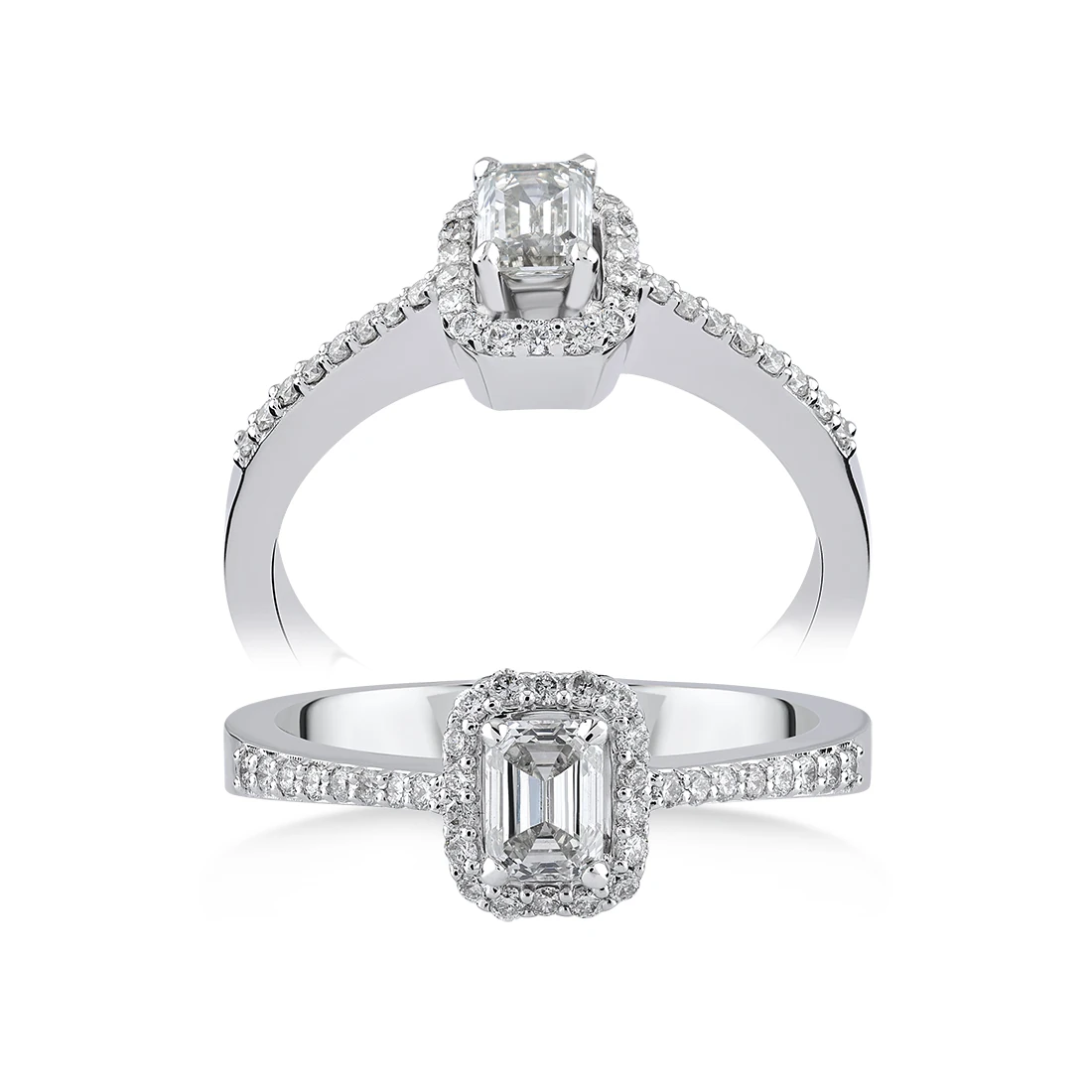 0,50 Karat Pırlanta Octagon Yüzük