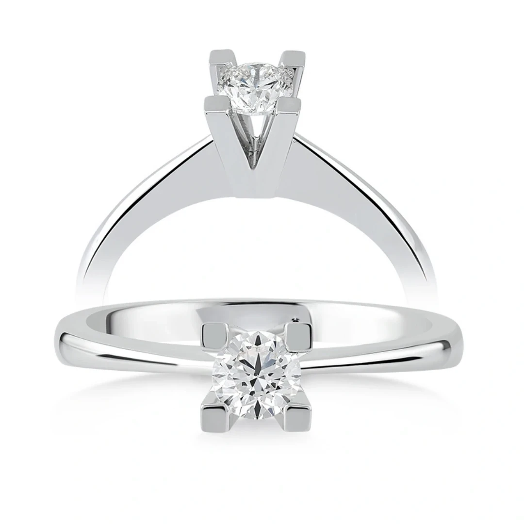 0,45 Karat Tektaş Pırlanta Yüzük