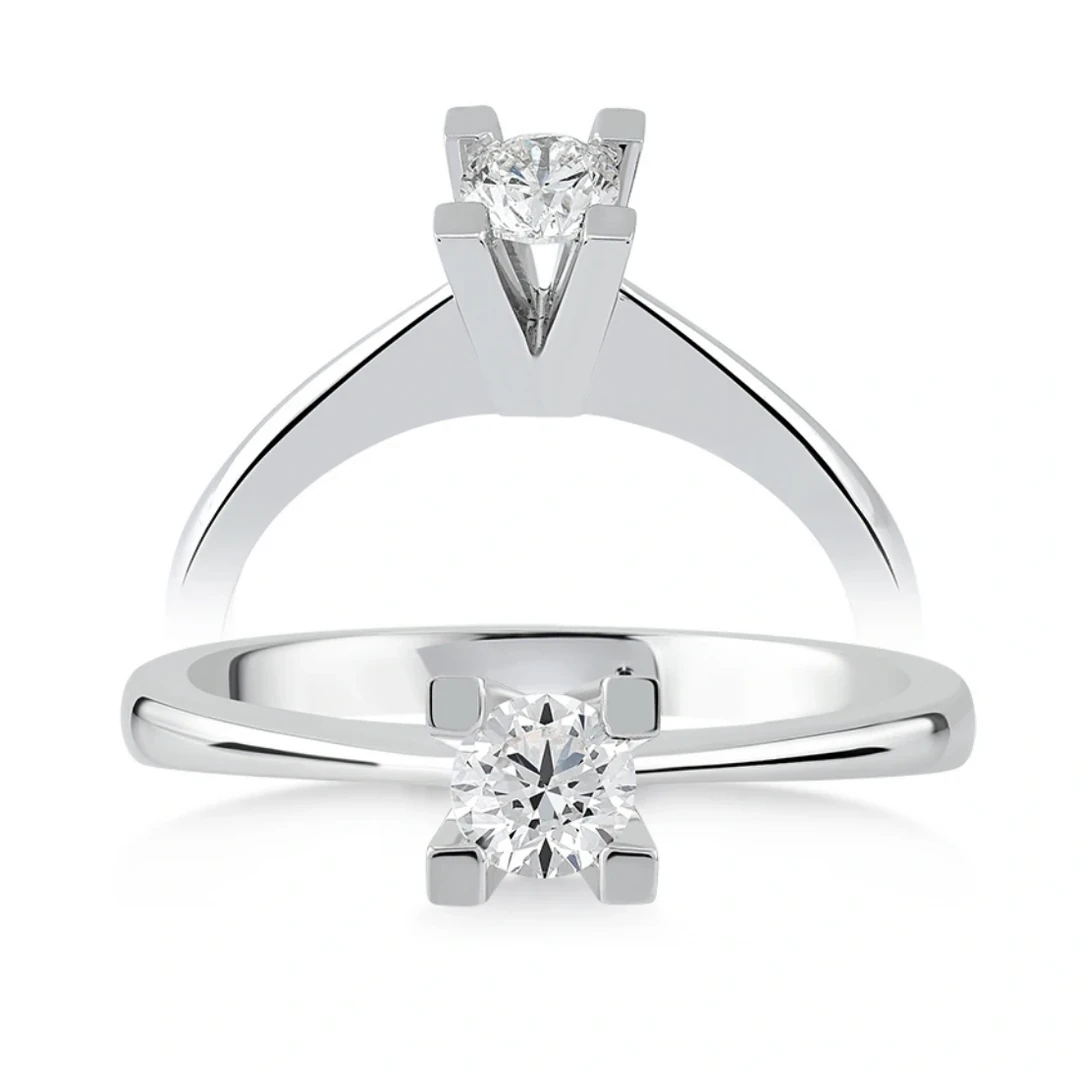 0,35 Karat Tektaş Pırlanta Yüzük