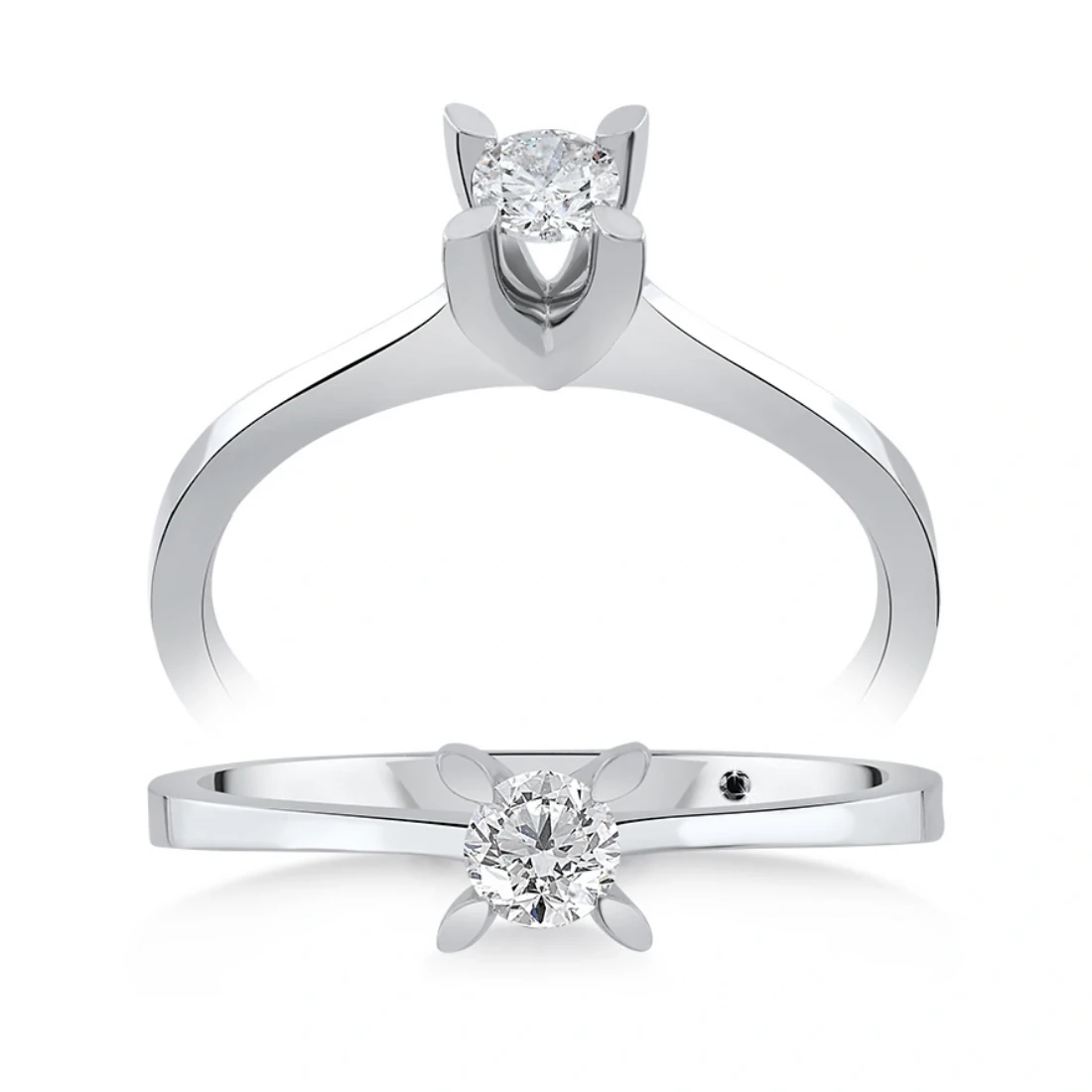 0,19 Karat Tektaş Pırlanta Yüzük