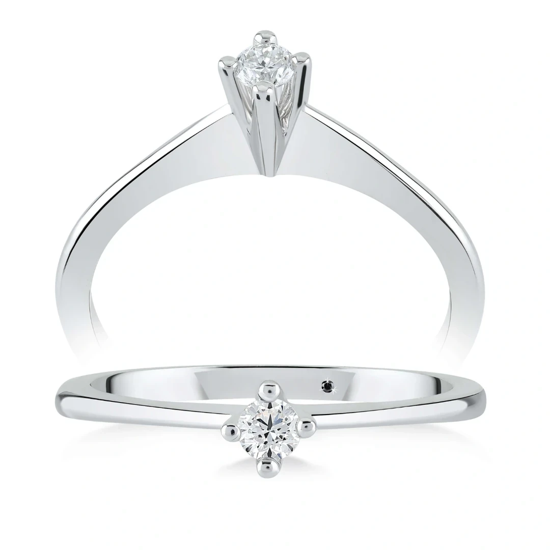 0,14 Karat Tektaş Pırlanta Yüzük