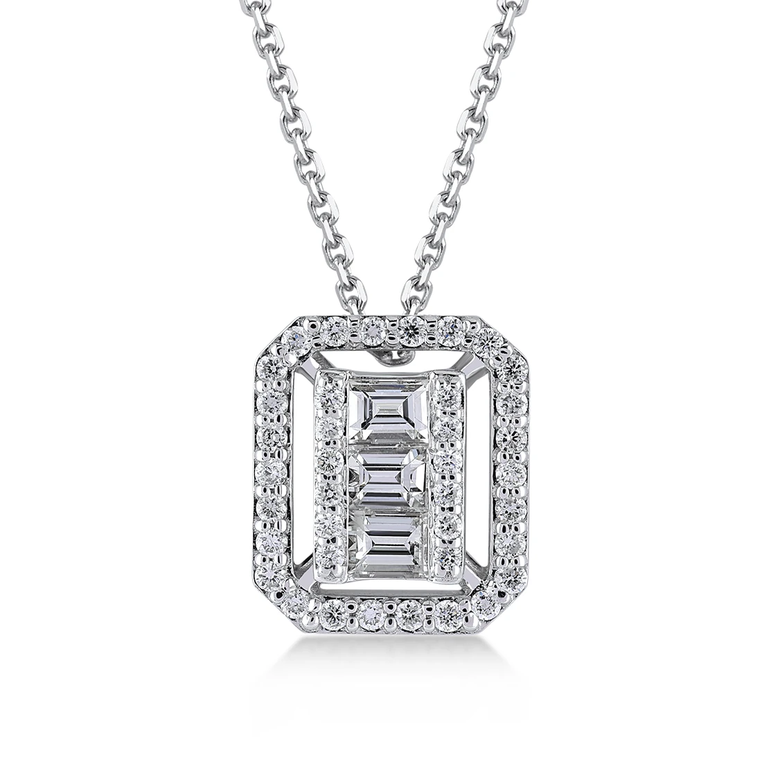 0,48 Karat Pırlanta Baget Kolye