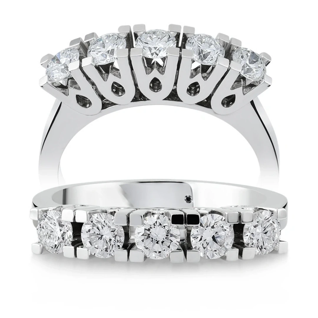 0,70 Karat Pırlanta Beştaş Yüzük