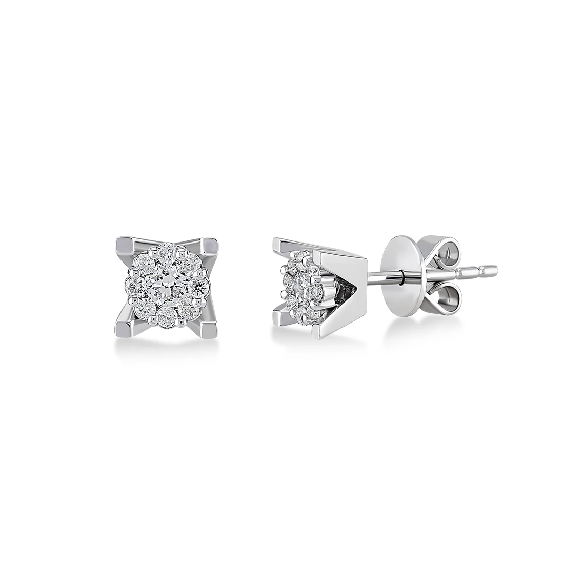 0,26 Karat Tasarım Pırlanta Küpe