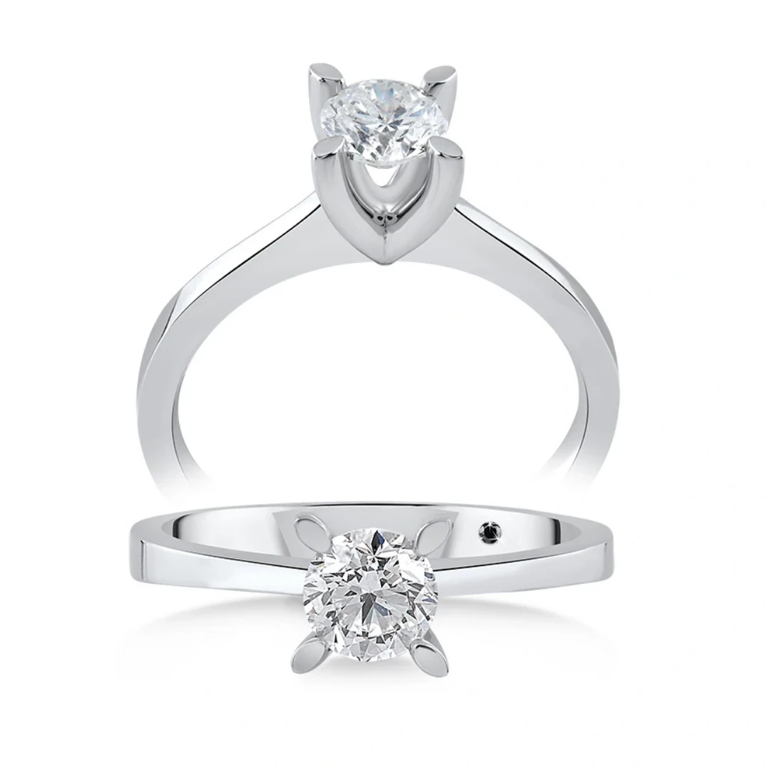 0,50 Karat Tektaş Pırlanta Yüzük