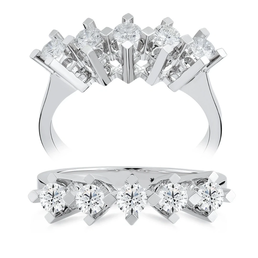 0,60 Karat Pırlanta Beştaş Yüzük