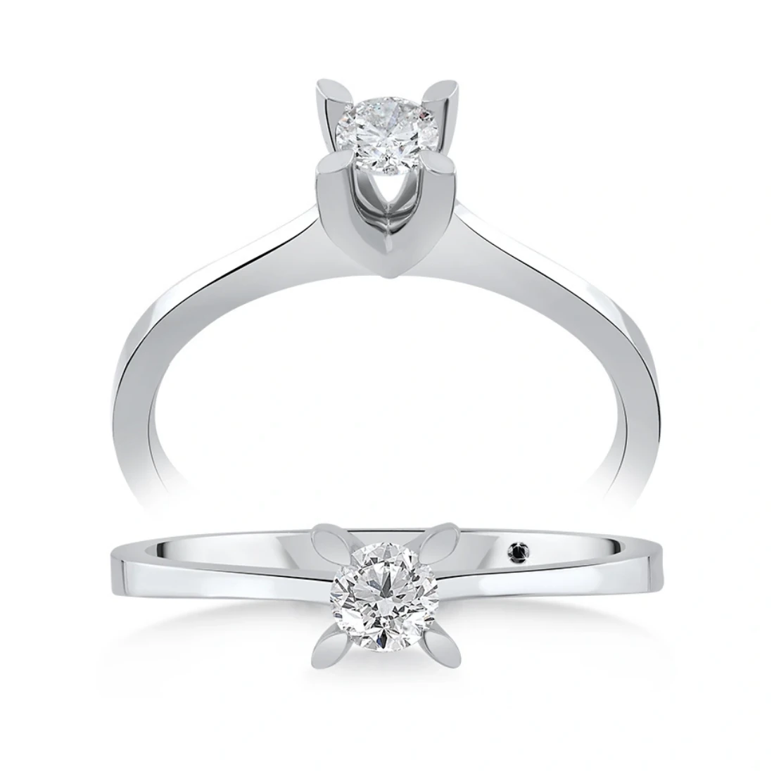 0,13 Karat Tektaş Pırlanta Yüzük