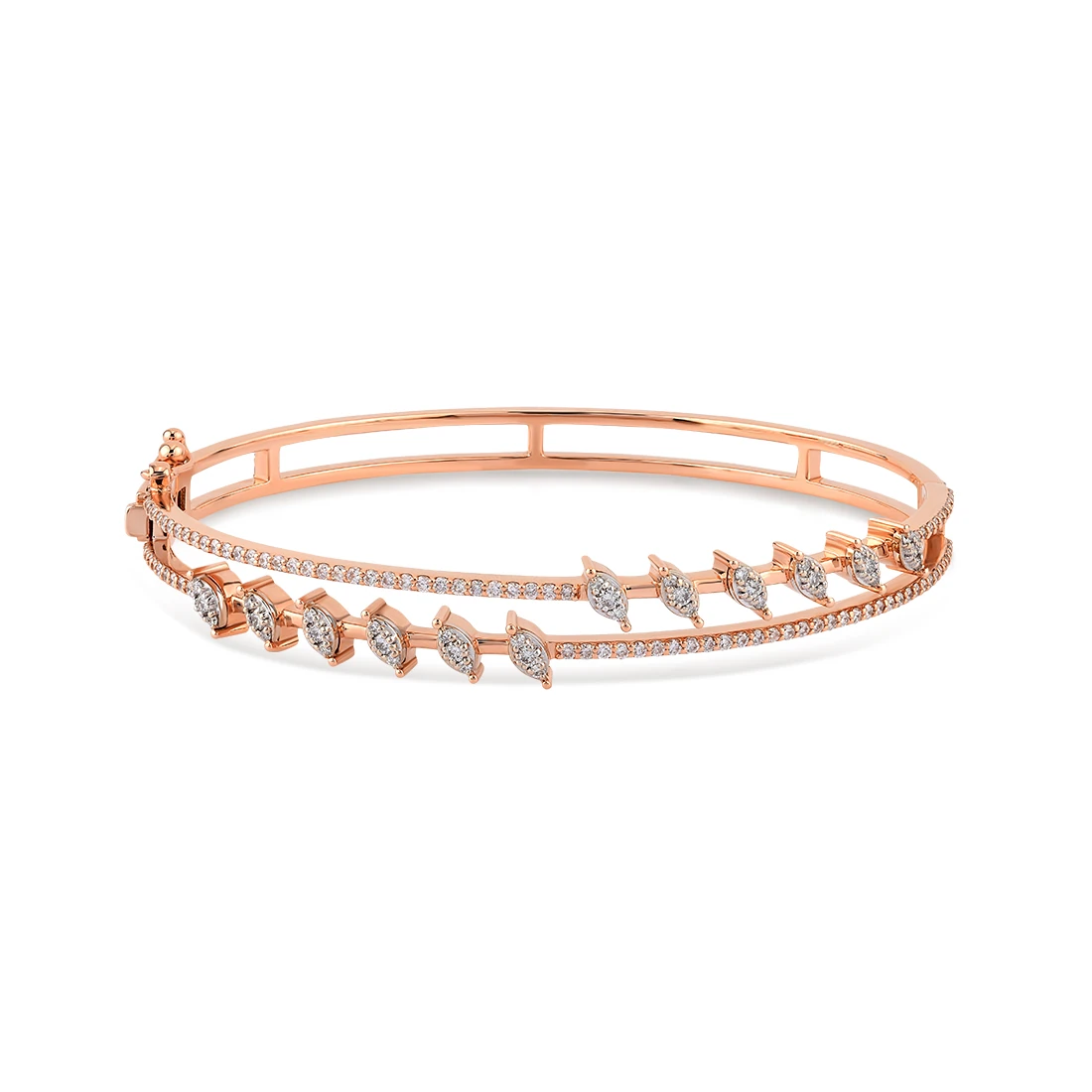 0,93 Karat Pırlanta Kelepçe Bileklik