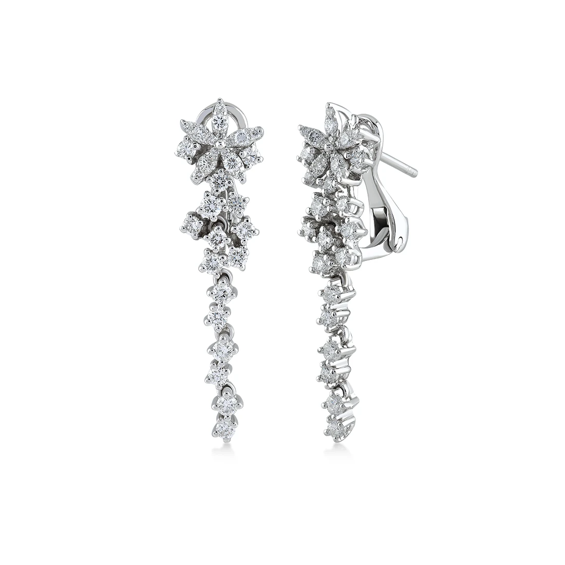 0,97 Karat Pırlanta Küpe