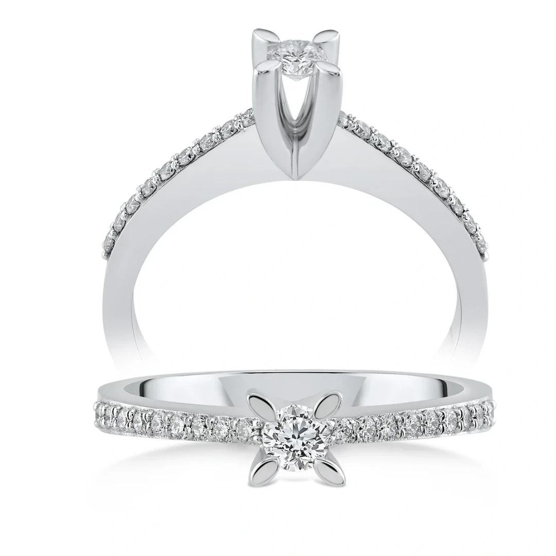 0,26 Karat Tektaş Pırlanta Yüzük