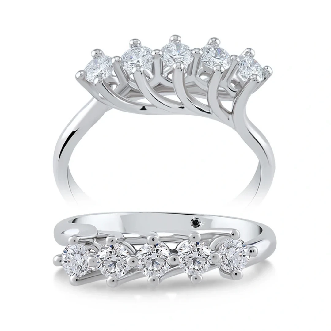 0,95 Karat Pırlanta Beştaş Yüzük