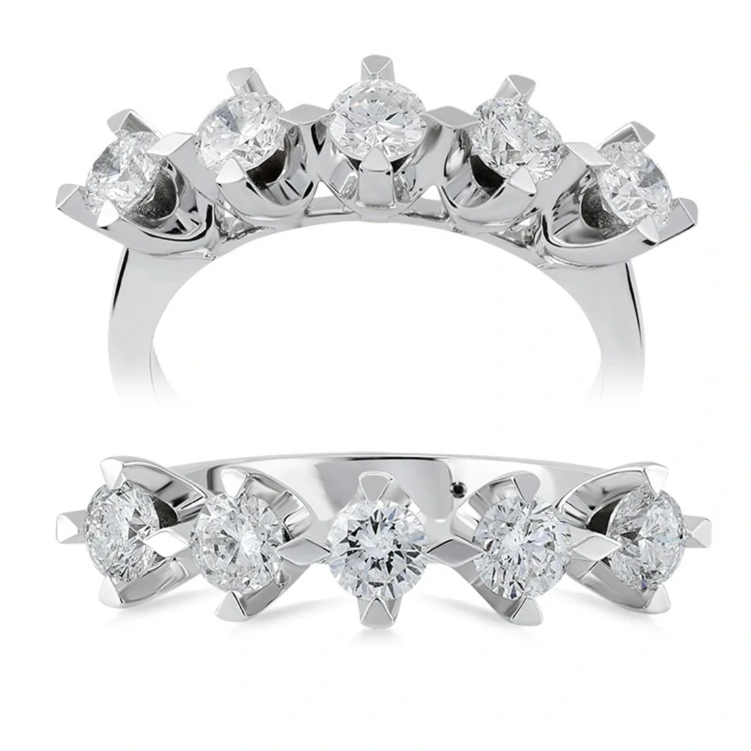 0,93 Karat Pırlanta Beştaş Yüzük