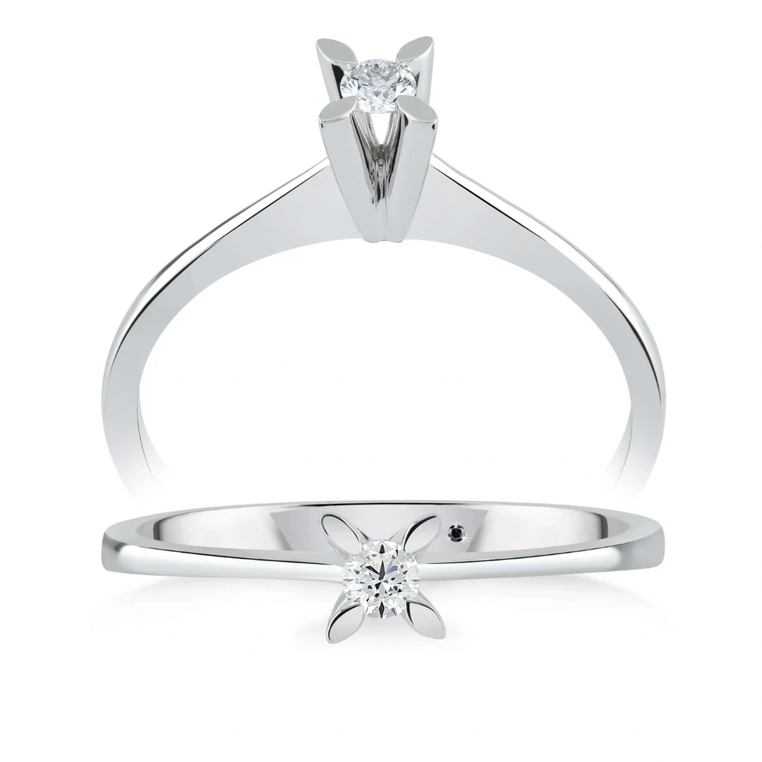 0,16 Karat Tektaş Pırlanta Yüzük