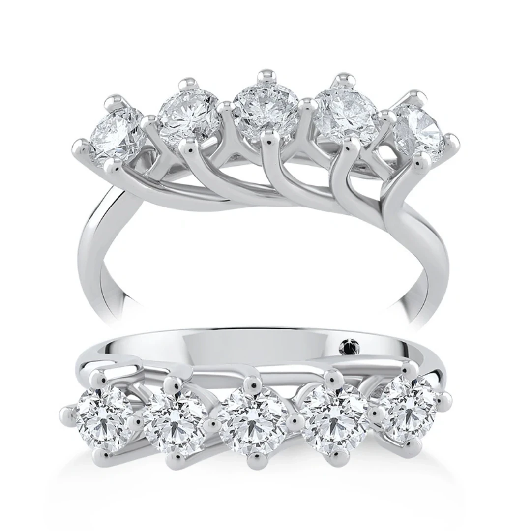 0,85 Karat Pırlanta Beştaş Yüzük