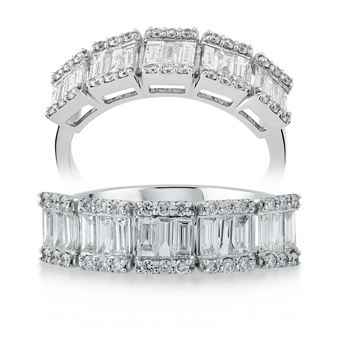 0,65 Karat Pırlanta Baget Yüzük