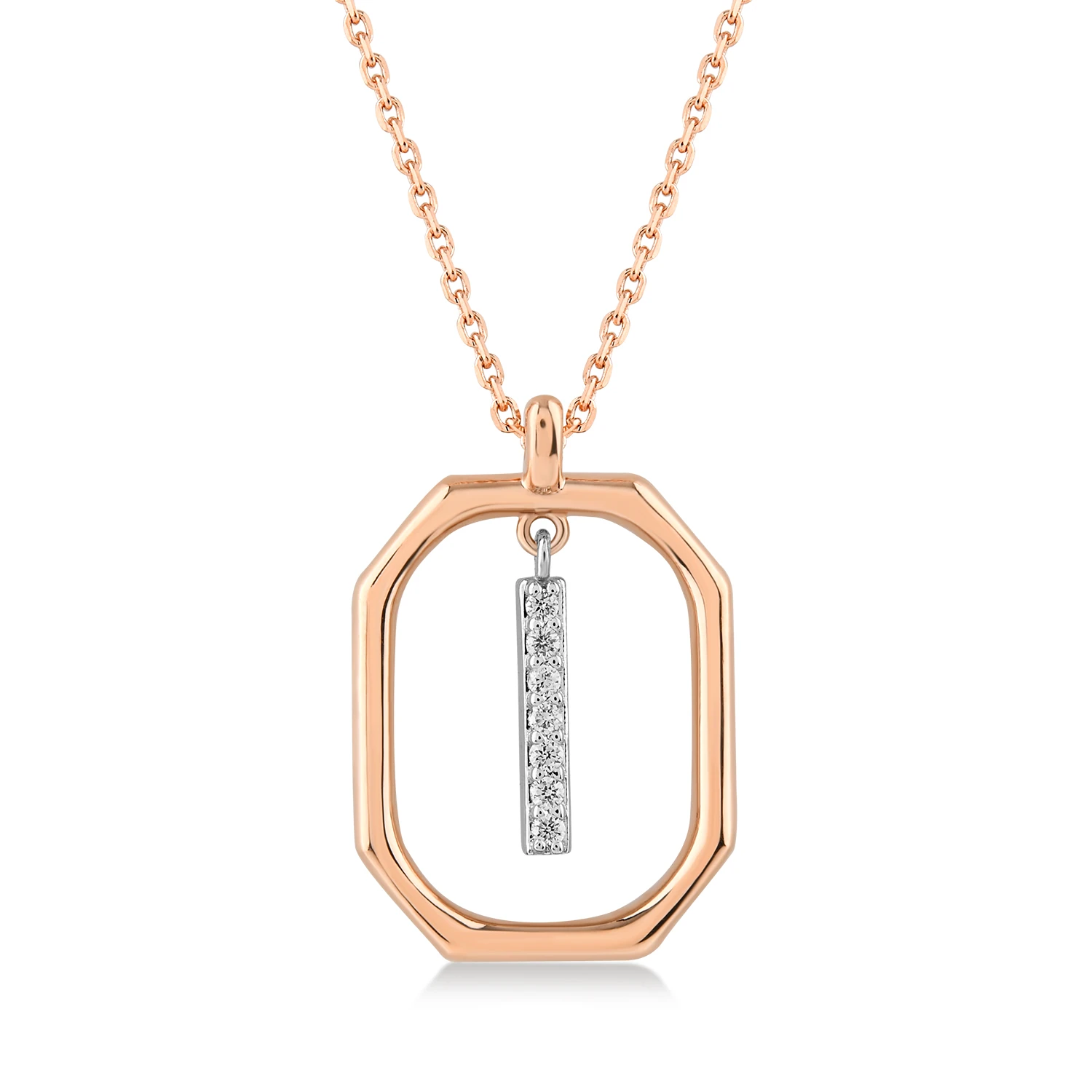 0,05 Karat I Harfi Pırlanta Kolye