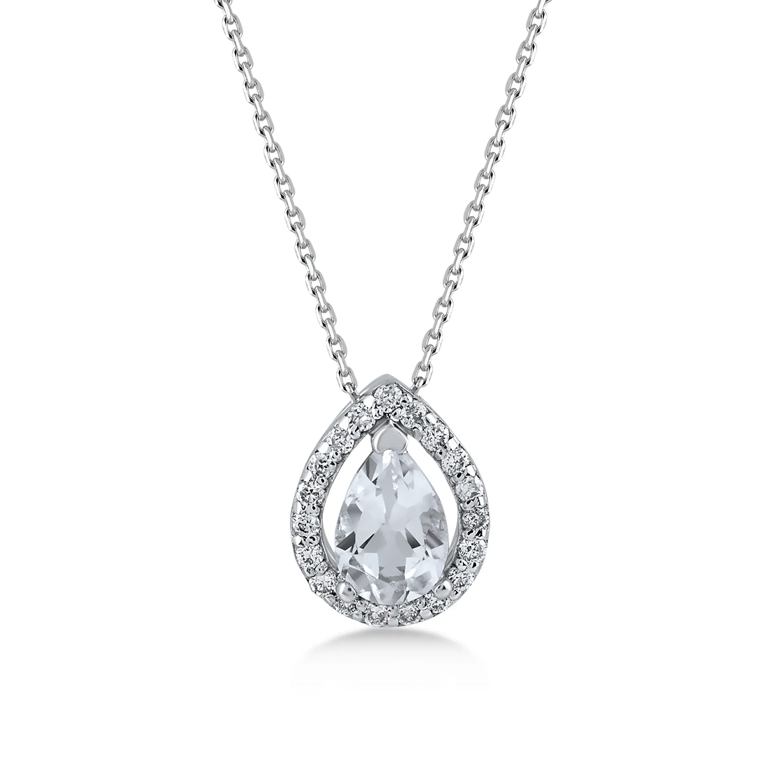 0,51 Karat Pırlanta Topaz Kolye