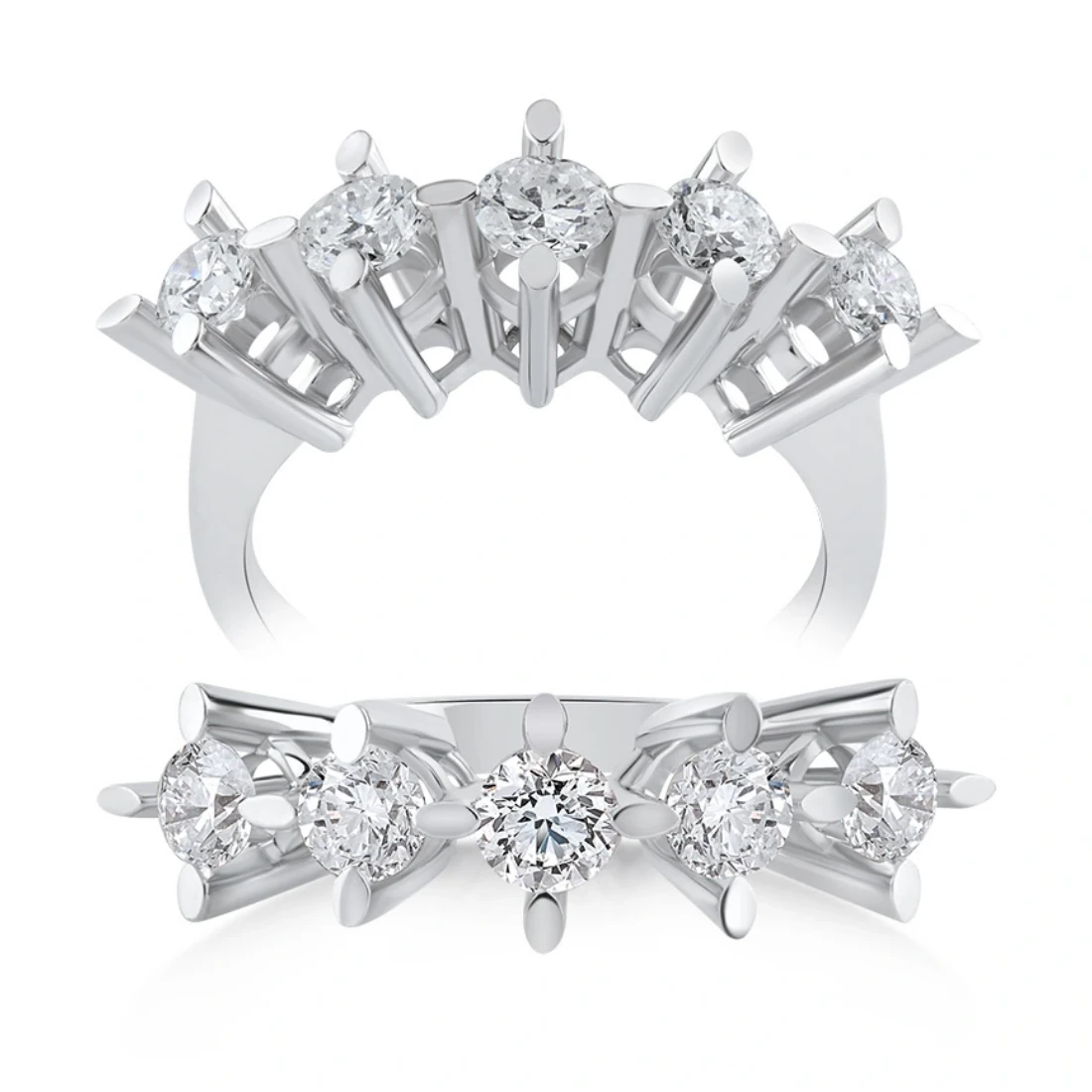 0,93 Karat Pırlanta Beştaş Yüzük