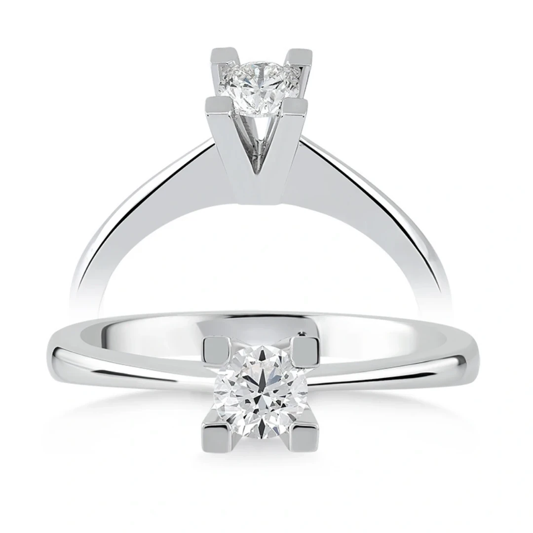 0,26 Karat Tektaş Pırlanta Yüzük