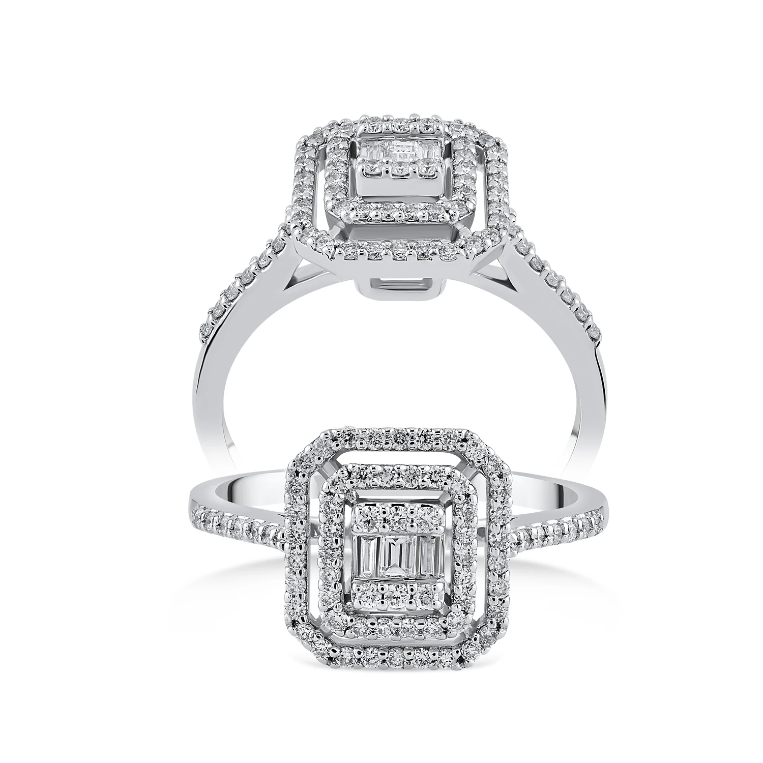 0,35 Karat Pırlanta Baget Yüzük