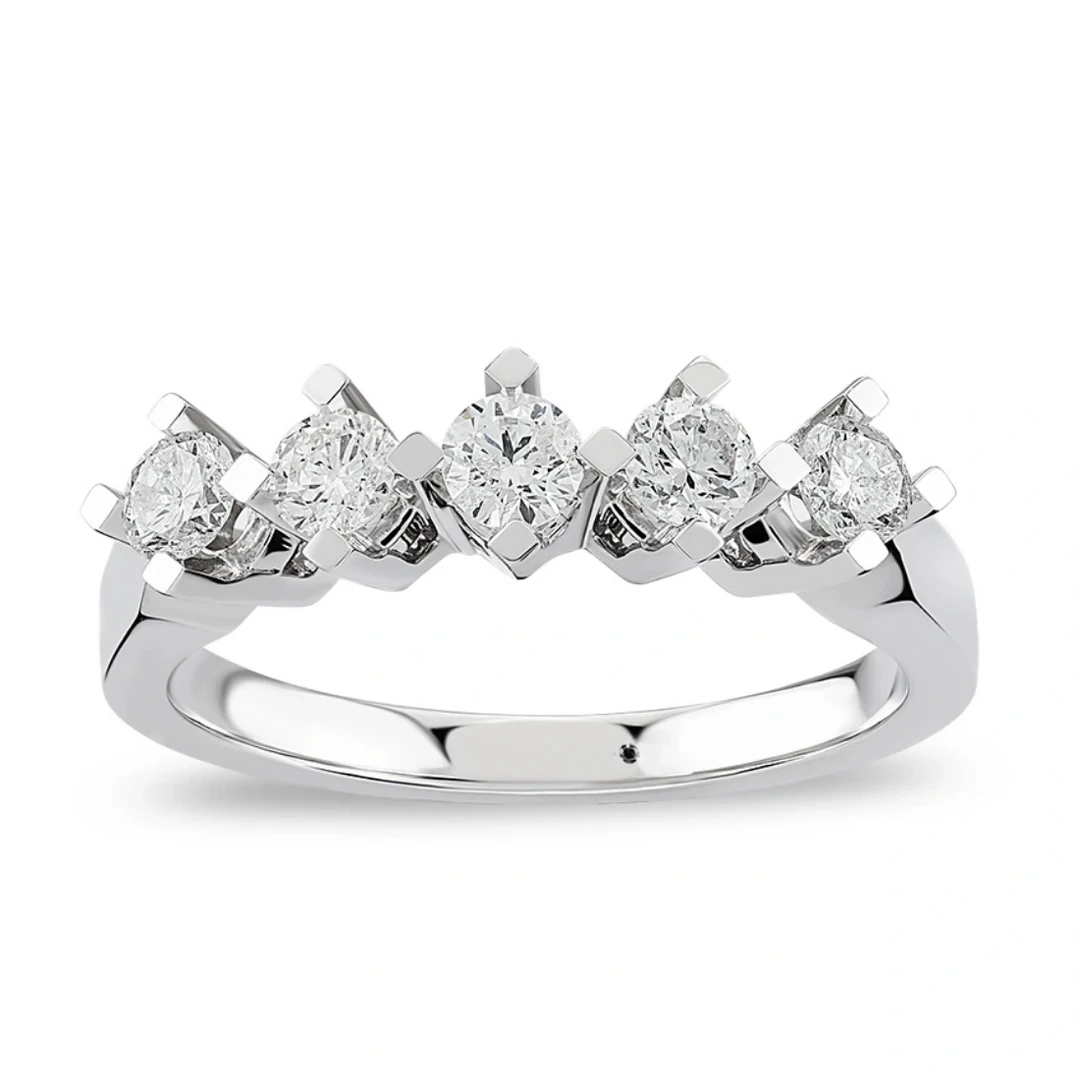 0,50 Karat Pırlanta Beştaş Yüzük