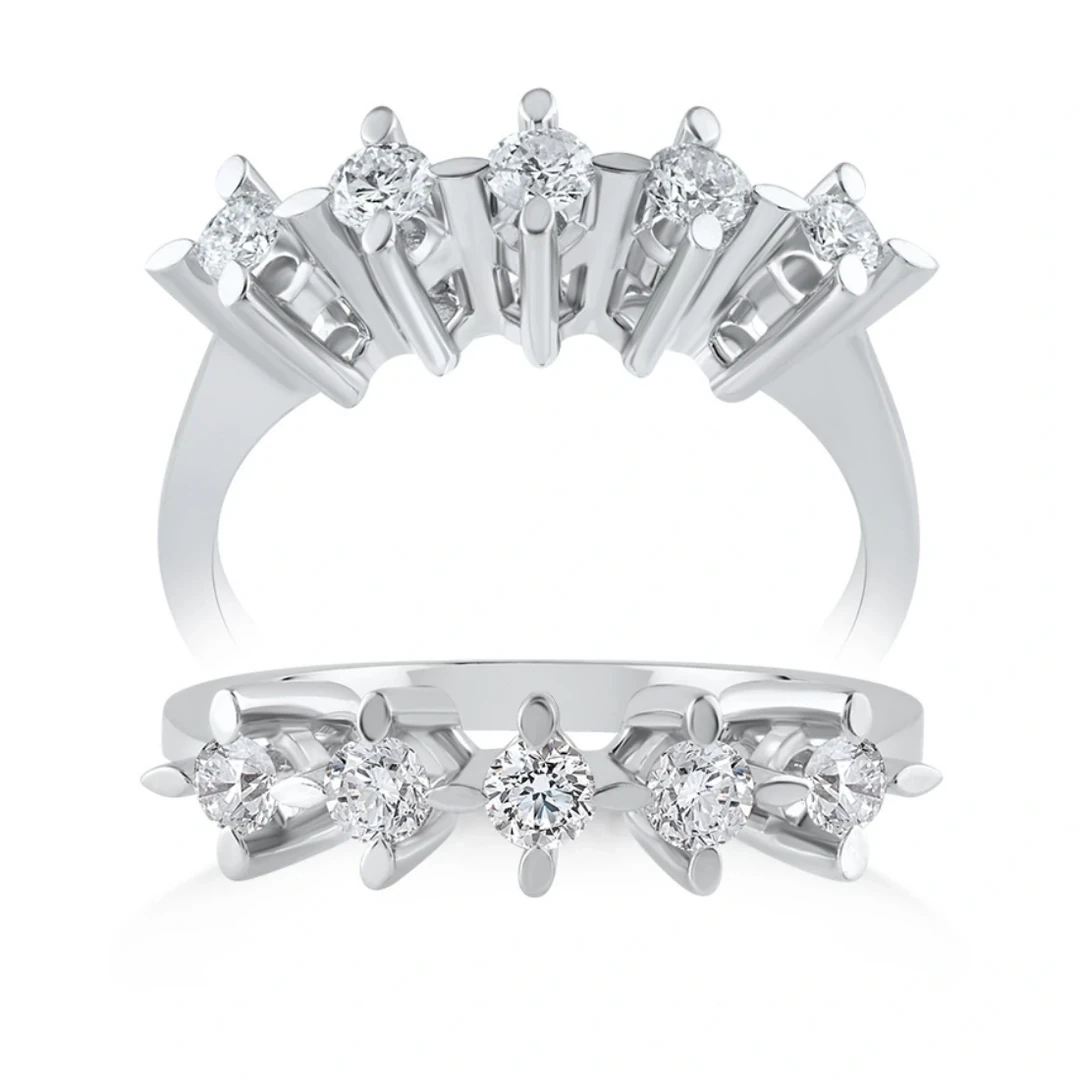 0,40 Karat Pırlanta Beştaş Yüzük