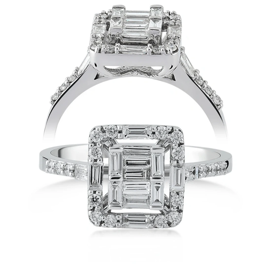 0,50 Karat Pırlanta Baget Yüzük