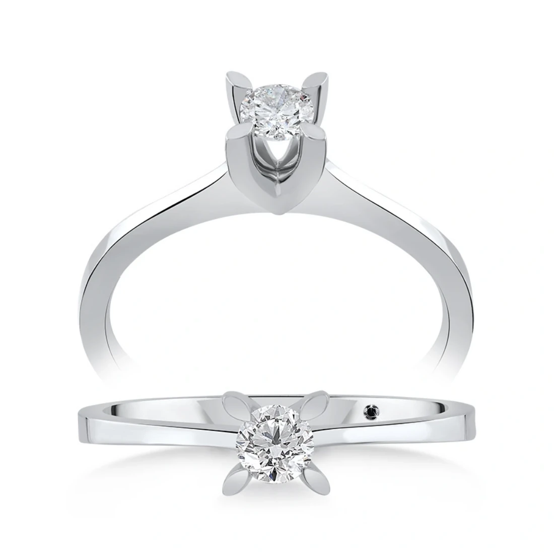 0,17 Karat Tektaş Pırlanta Yüzük