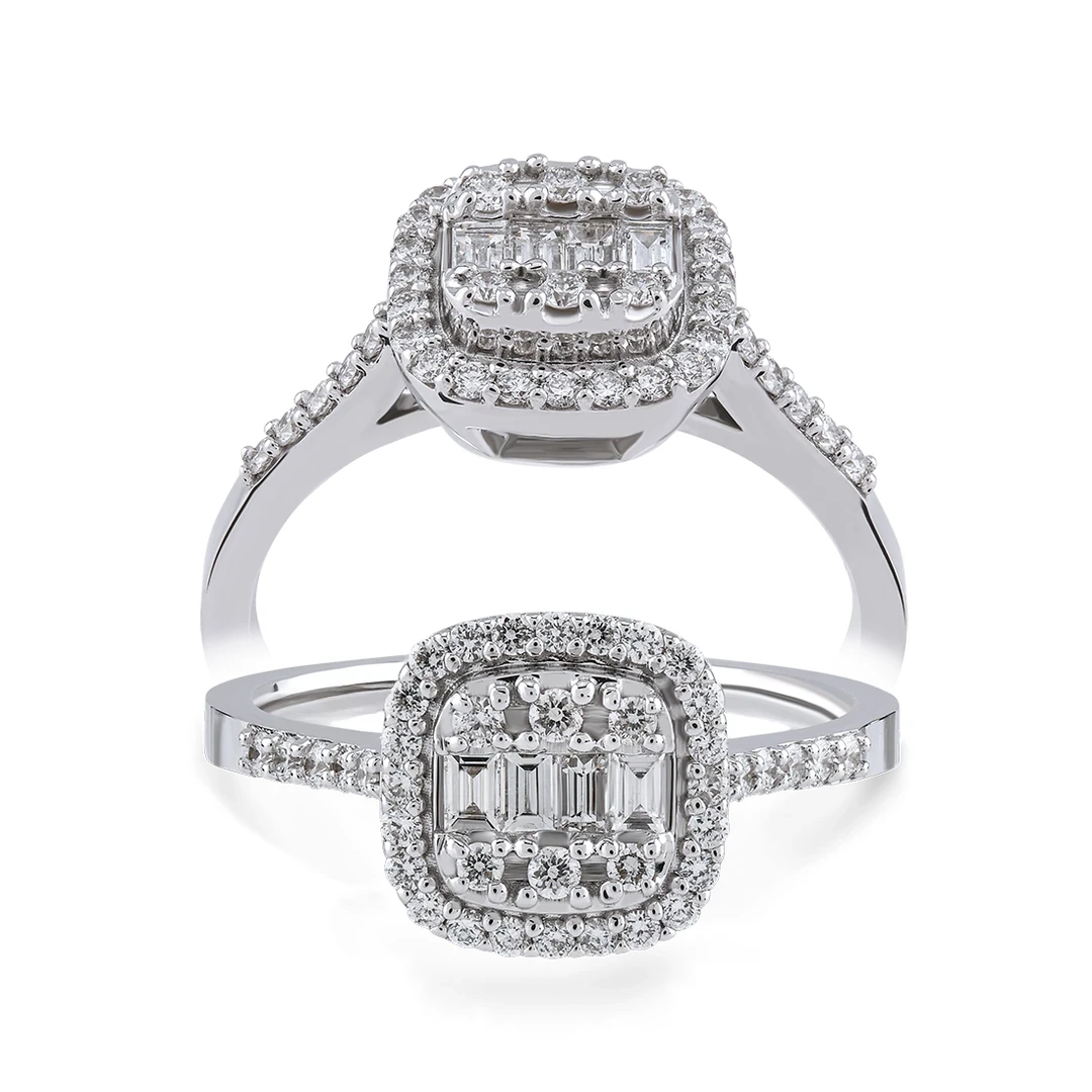 0,35 Karat Pırlanta Baget Tasarım Yüzük