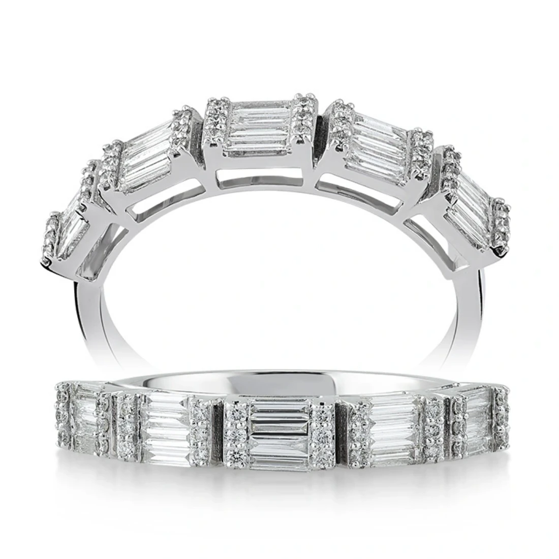 0,35 Karat Pırlanta Baget Yüzük