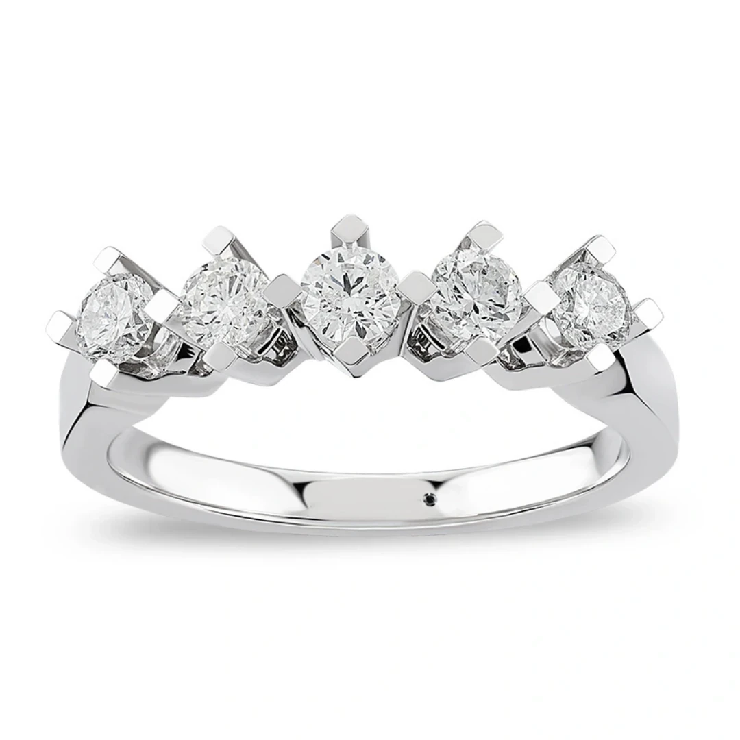 1,00 Karat Pırlanta Beştaş Yüzük