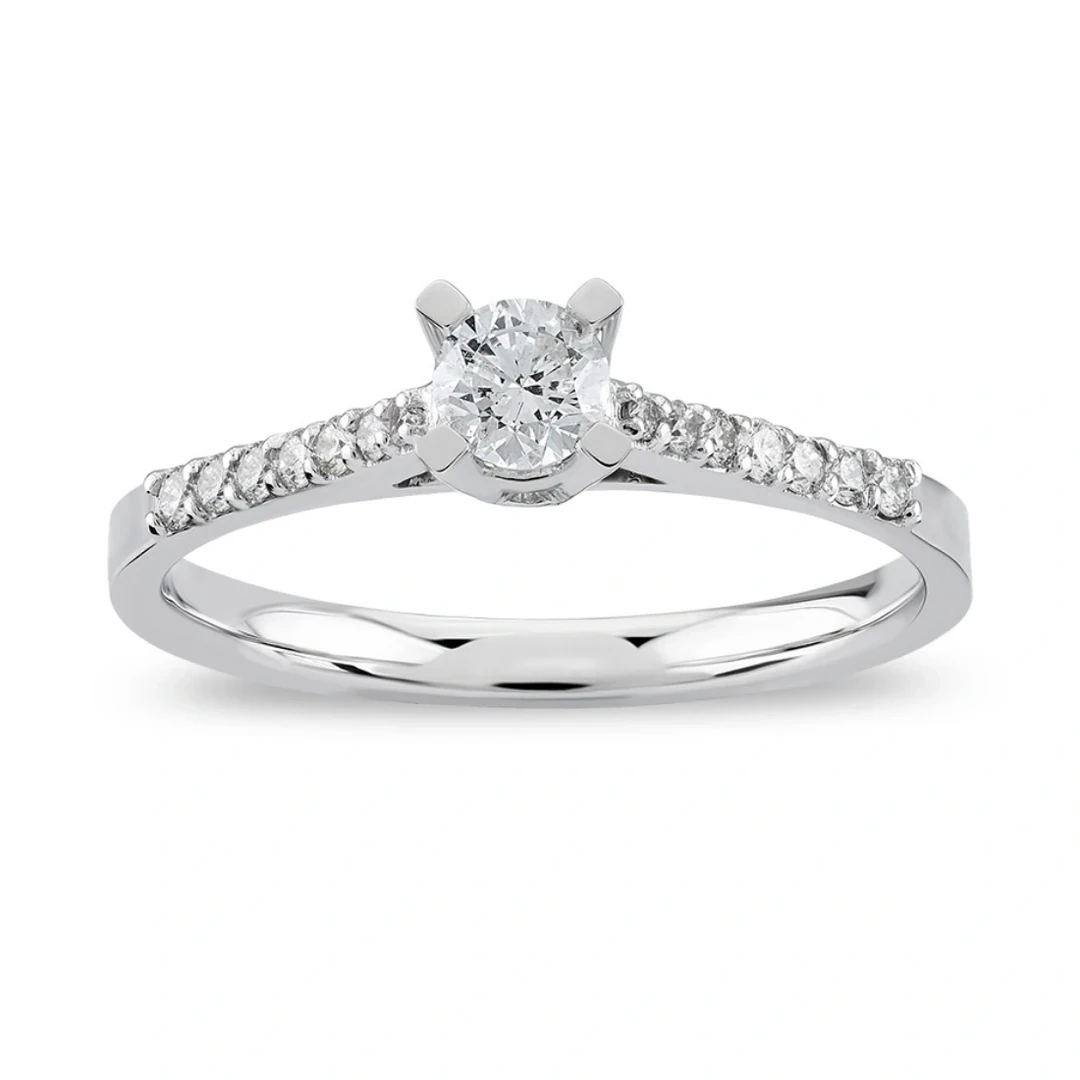 0,32 Karat Tektaş Pırlanta Yüzük