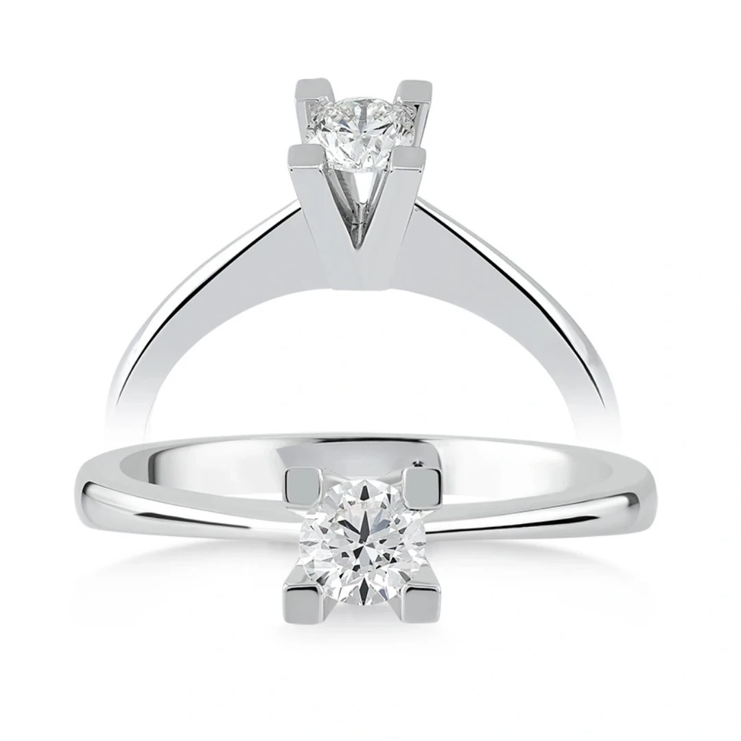 0,23 Karat Tektaş Pırlanta Yüzük