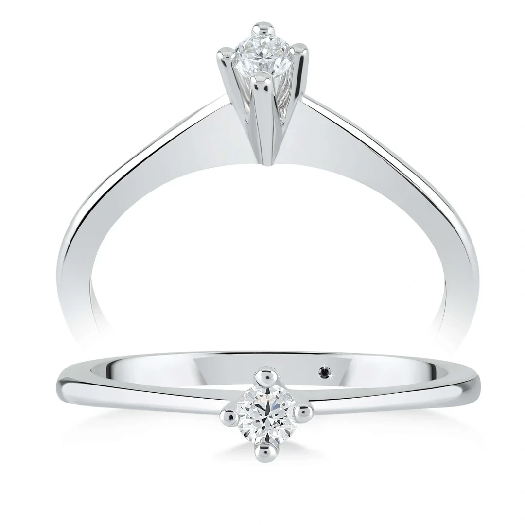 0,27 Karat Tektaş Pırlanta Yüzük